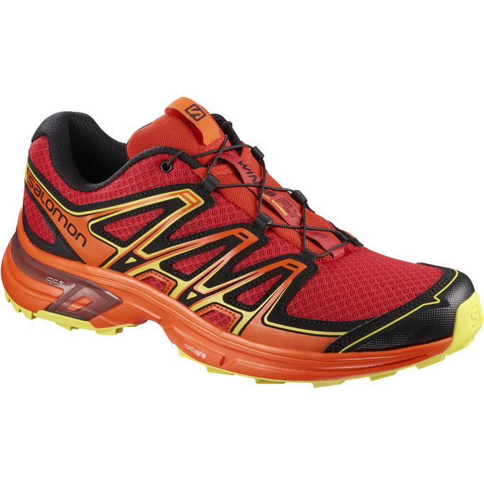 Salomon Singapore Mens Trail Running Shoes - WINGS FLYTE 2 Orange | 16480-JXAH